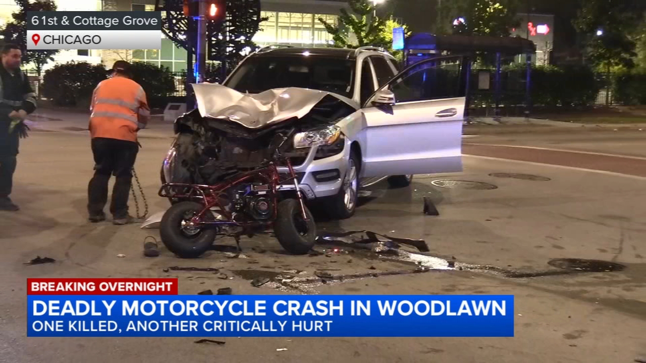 Motorcycle rider killed, 2 others hurt in Woodlawn crash, Chicago police say
— ABC7 Chicago (WLS-TV)