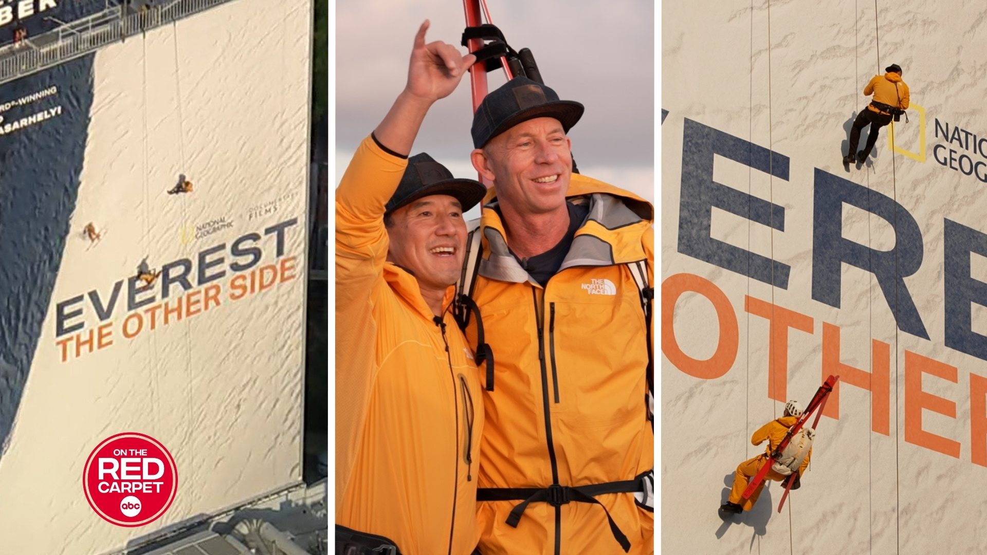 'Everest: The Other Side' filmmakers rappel down billboard in celebratory stunt
       — Joliet Community news